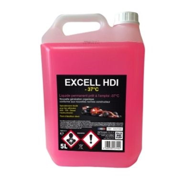 LIQ. DE REFROIDISSEMENT EXCELL -37°C ROSE 5L